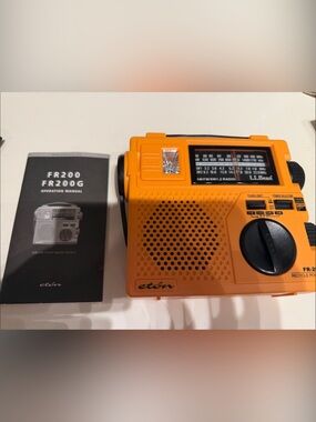 Eton Orange Portable Emergency Radio with Flashlight
